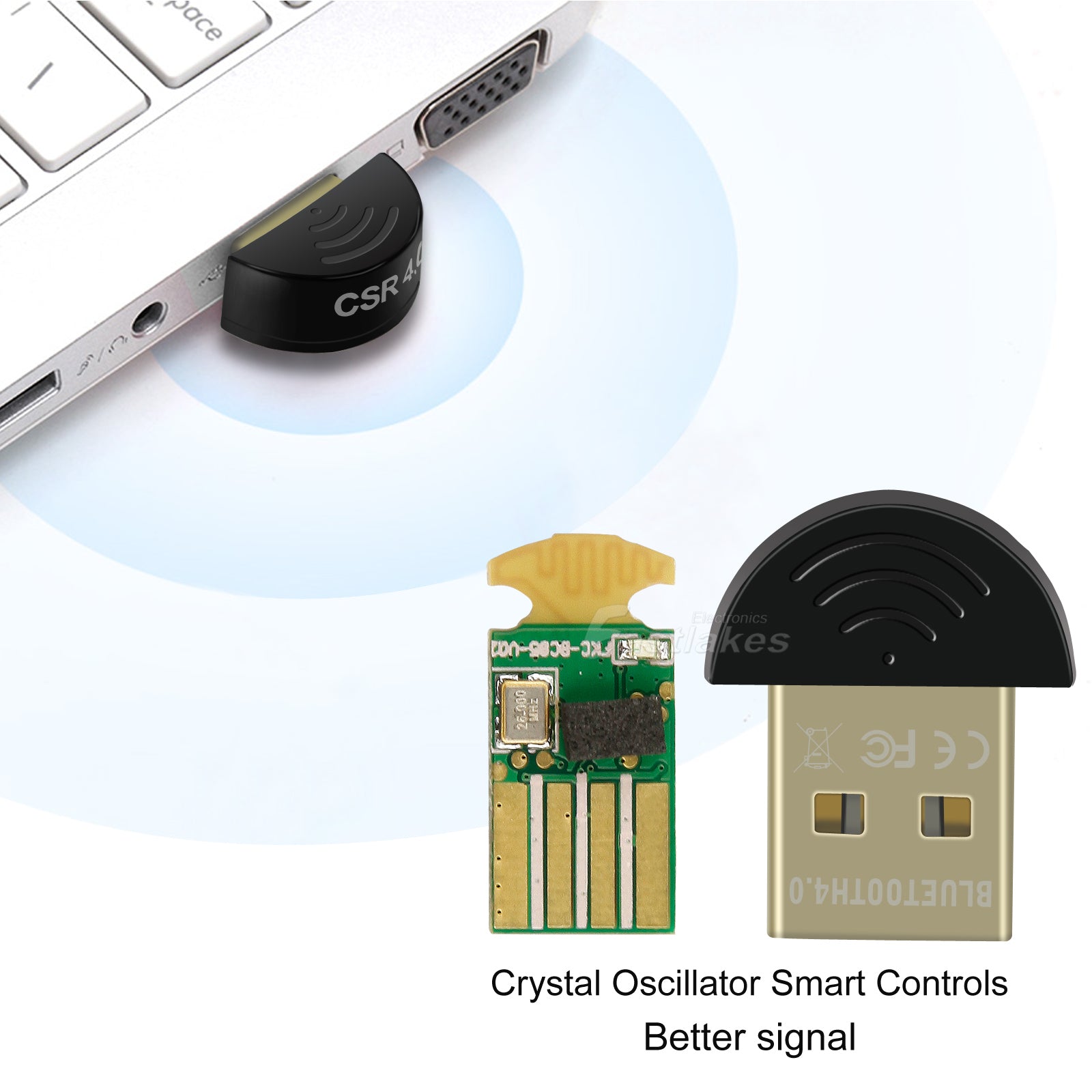 USB Bluetooth Adapter v4.0 Receiver Dongle - Eastlakes Electronics